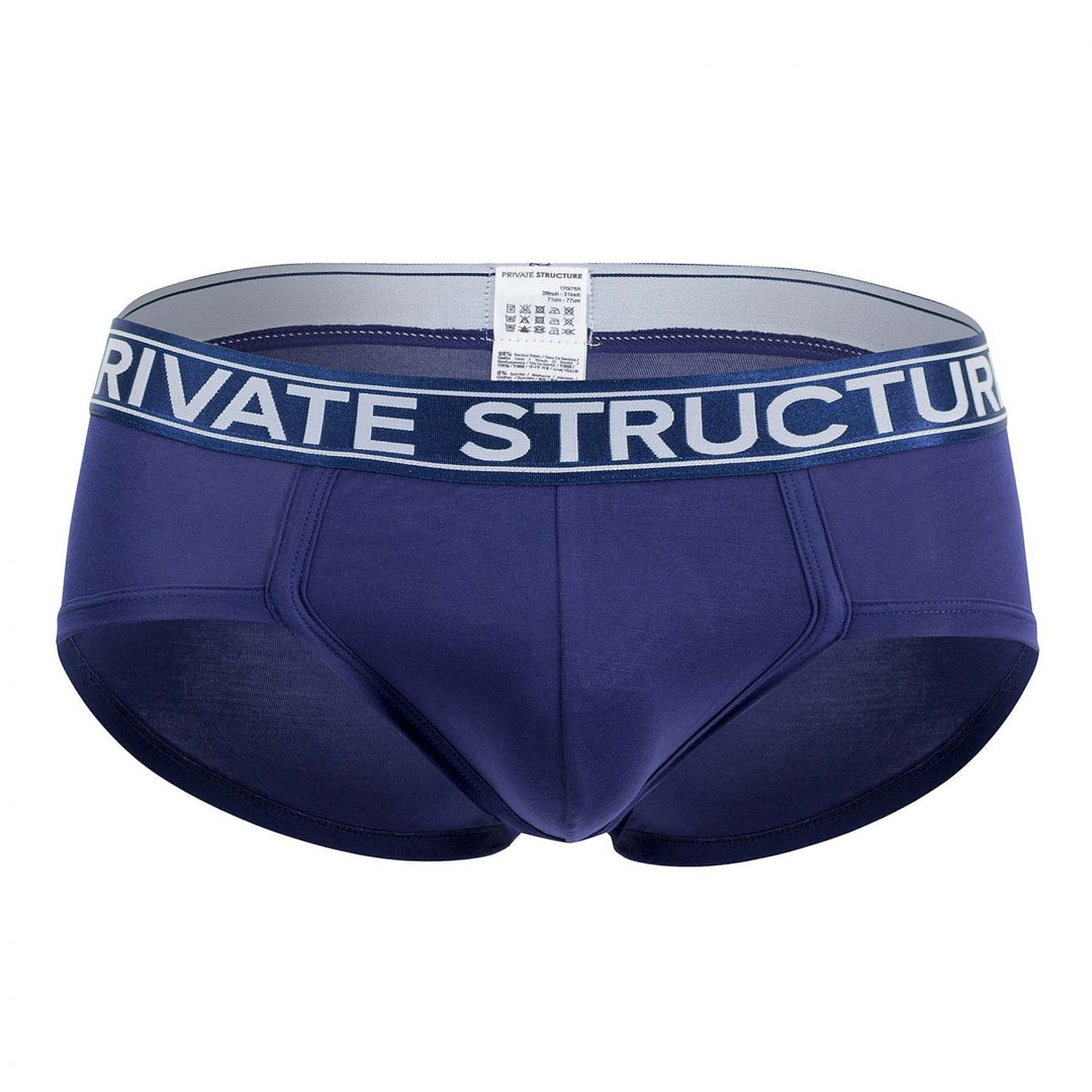 Private Structure Platinum Bamboo Men's Bikini Brief in Midnight Navy – men's briefs
