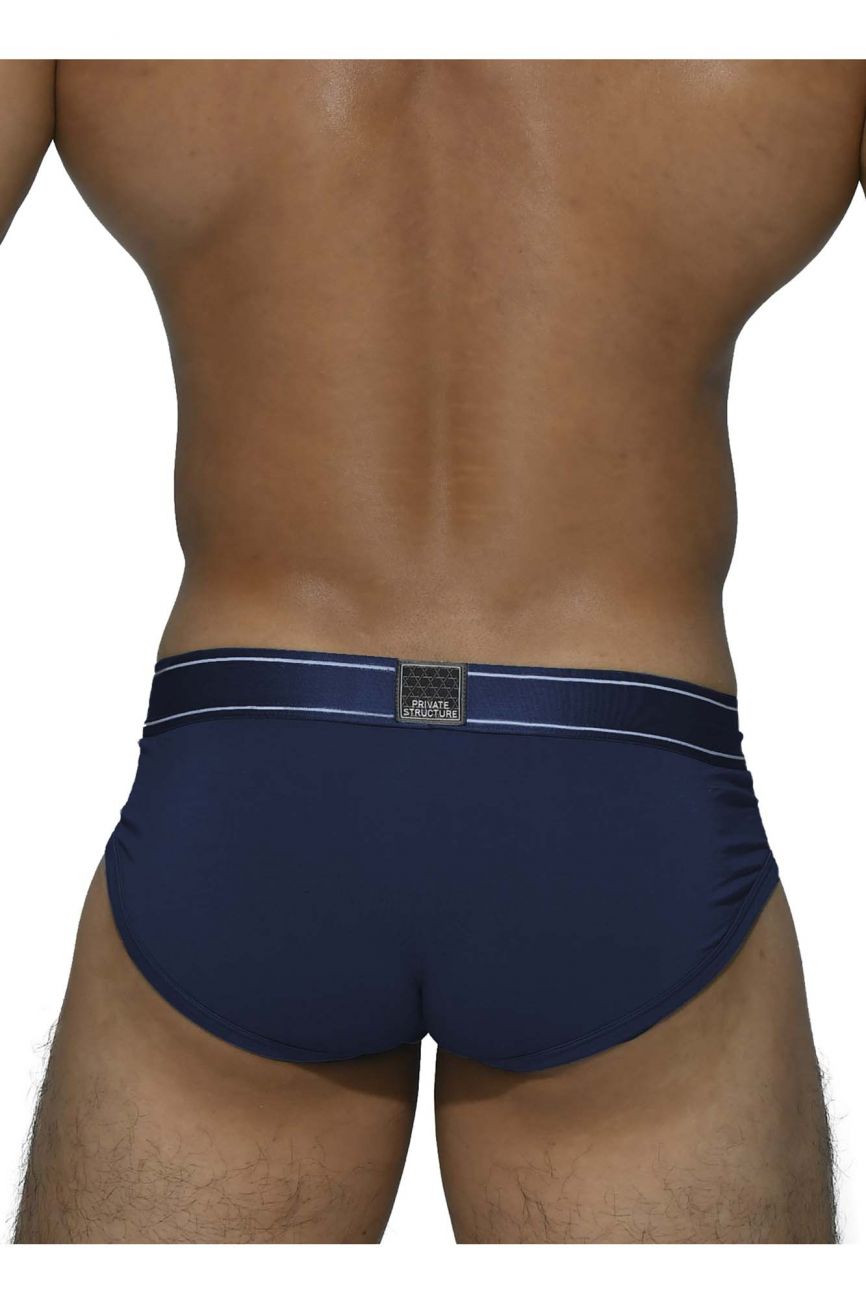Private Structure Platinum Bamboo Men's Bikini Brief in Midnight Navy – men's briefs