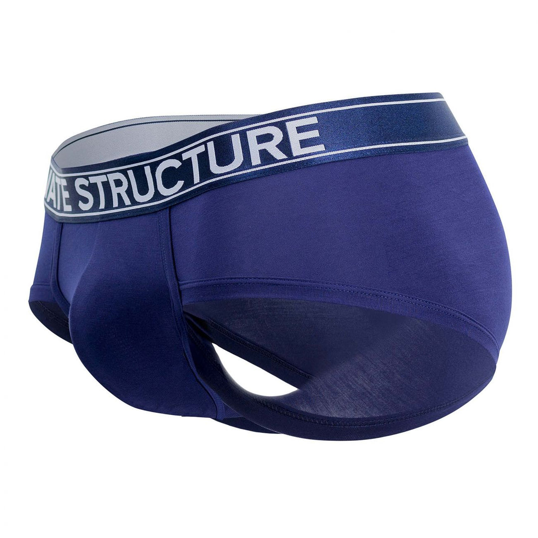 Private Structure Platinum Bamboo Men's Bikini Brief in Midnight Navy – men's briefs