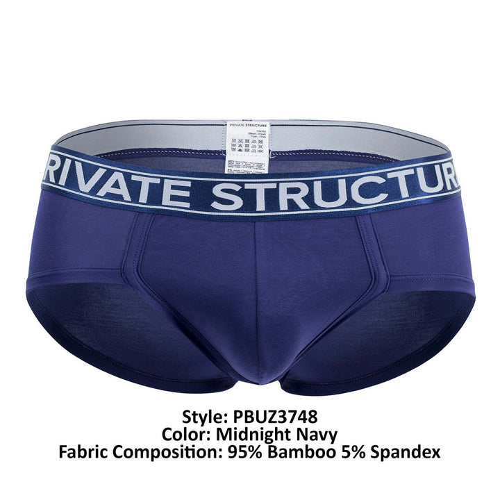 Private Structure Platinum Bamboo Men's Bikini Brief in Midnight Navy – men's briefs