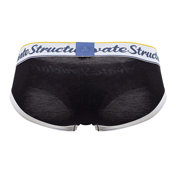 Private Structure Classic Mid Waist Mini Briefs in Black – men's briefs