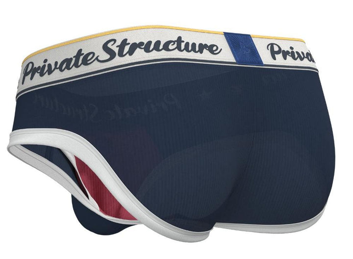 Private Structure Classic Mid Waist Mini Brief in Navy – men's briefs