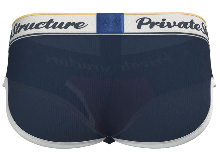 Private Structure Classic Mid Waist Mini Brief in Navy – men's briefs