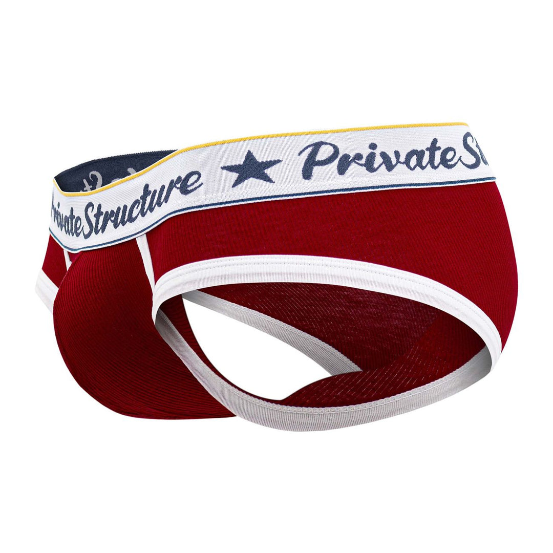 Private Structure Classic Mid Waist Mini Men's Bikini Brief in Red – men's briefs