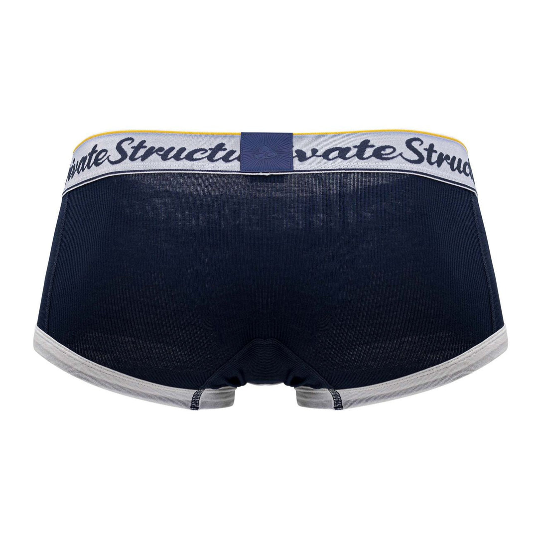 Private Structure Classic Mid Waist Men's Trunk Underwear in Navy – men's trunks