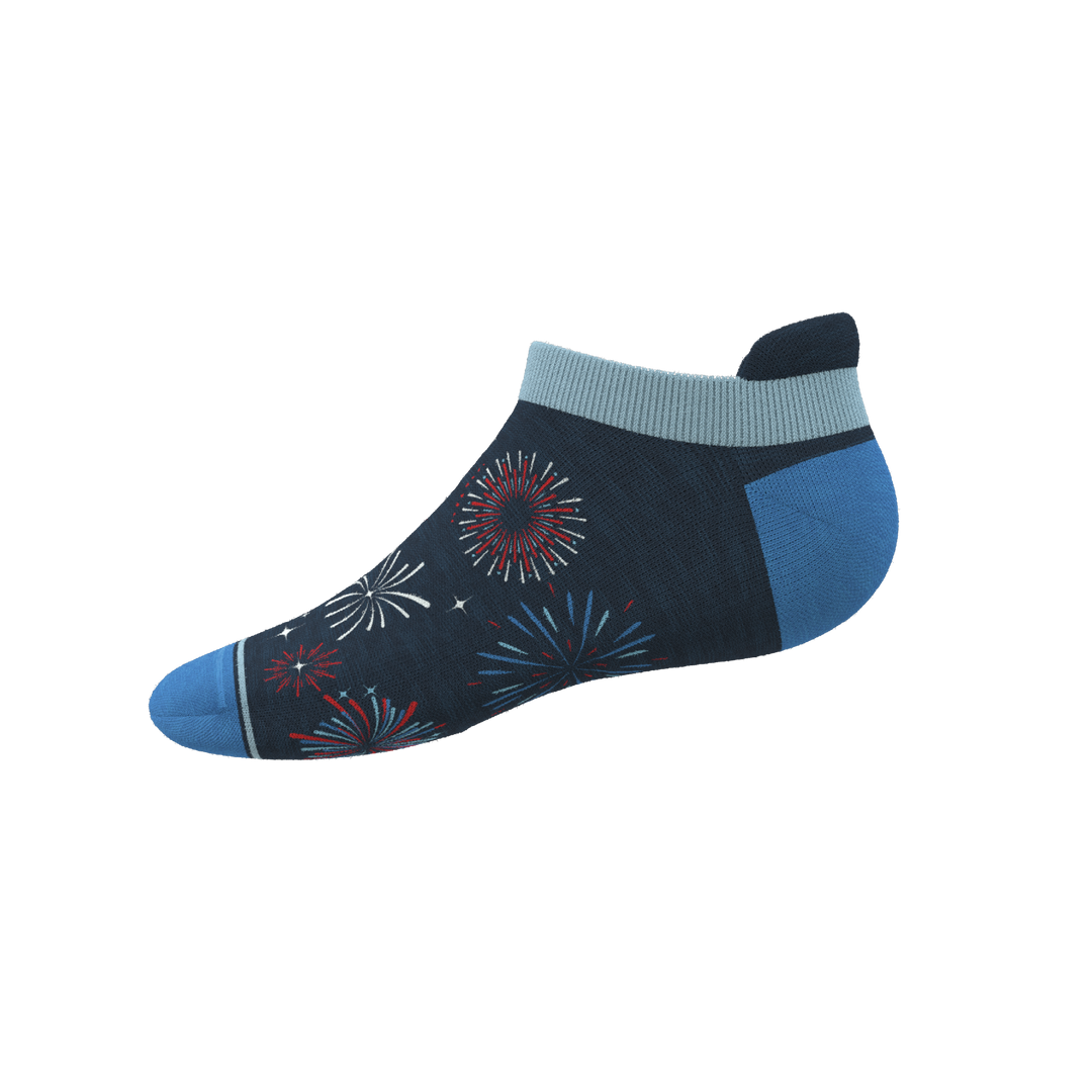 The Pyrotecnips | Naughty Fireworks Heel Hammock™ Ankle Socks