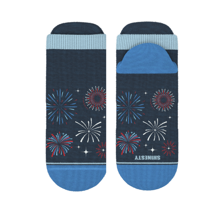 The Pyrotecnips | Naughty Fireworks Heel Hammock™ Ankle Socks