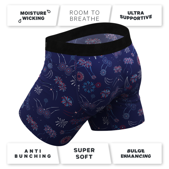 The Pyrotecnips | Naughty Fireworks Ball Hammock® Pouch Underwear With Fly