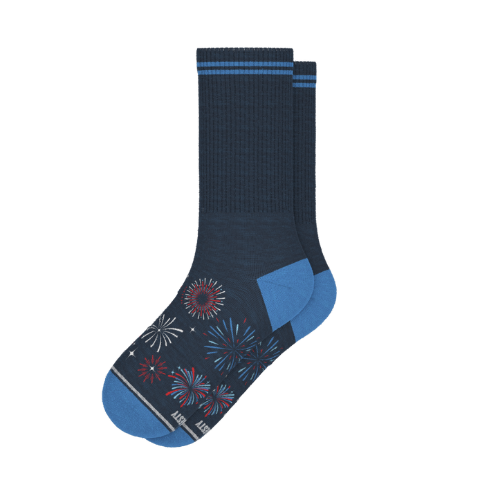 The Pyrotecnips | Naughty Fireworks Heel Hammock™ Crew Socks