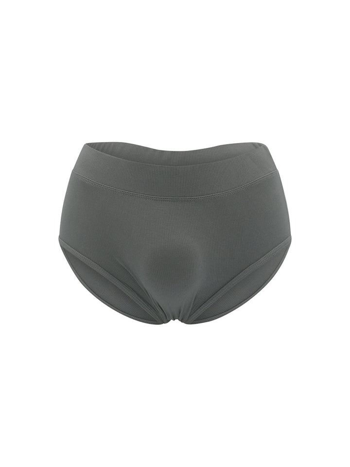 Body Aware Everyday Ribbed Brief in grey – men's baby rib seamless everyday underwear brief