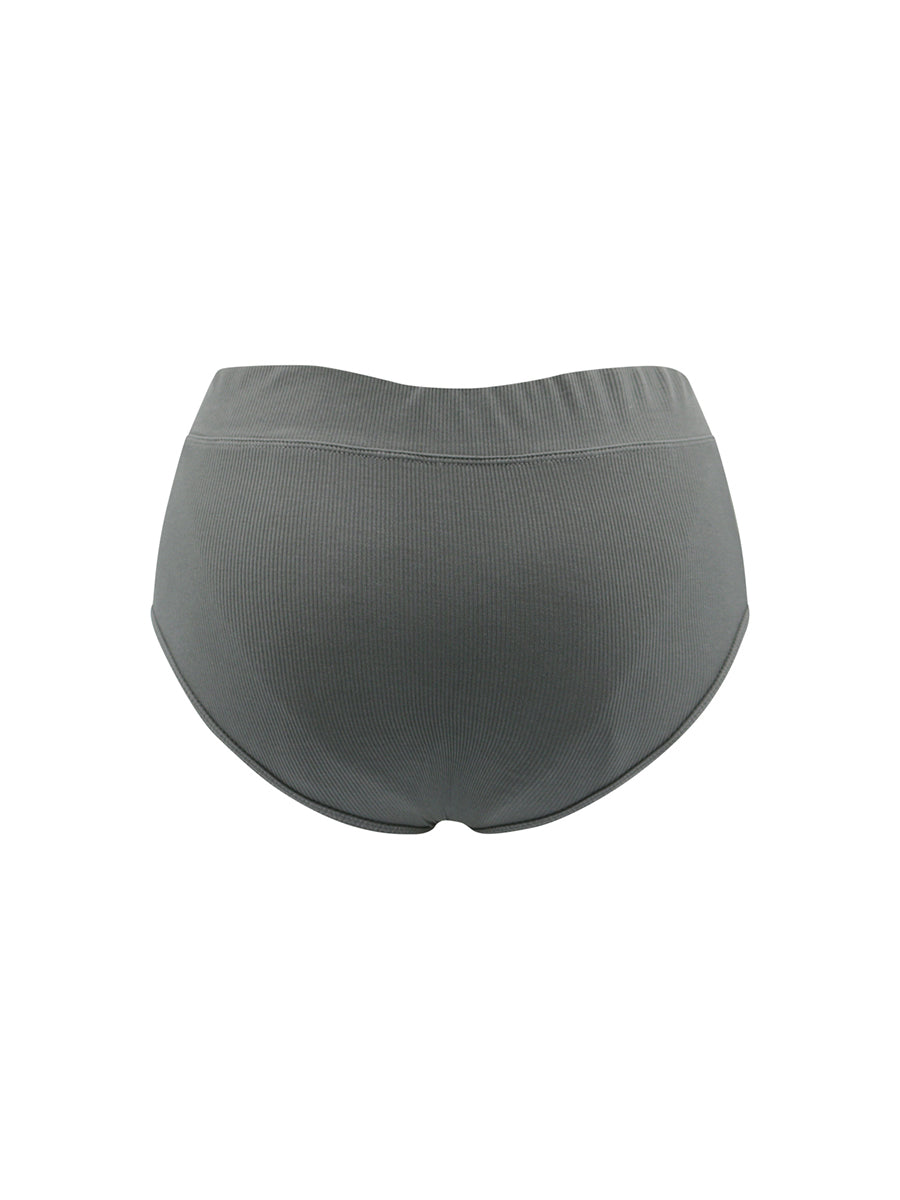 Body Aware Everyday Ribbed Brief in grey – men's baby rib seamless everyday underwear brief