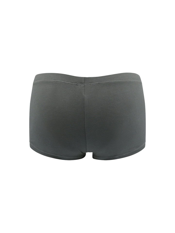 Body Aware Everyday Ribbed Trunks in grey – men's baby rib stretch trunk underwear