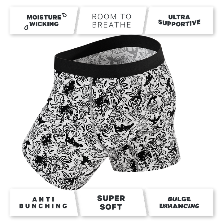 The Racy & Lacy | Provocative Lace Print Ball Hammock® Pouch Underwear