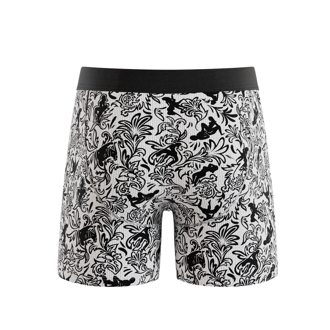 The Racy & Lacy | Provocative Lace Print Ball Hammock® Pouch Underwear With Fly