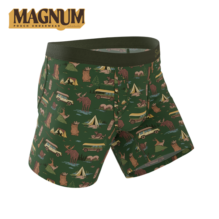 Shinesty The Really Happy Camper camping Ball Hammock Magnum Big Pouch – men's camping big pouch boxer