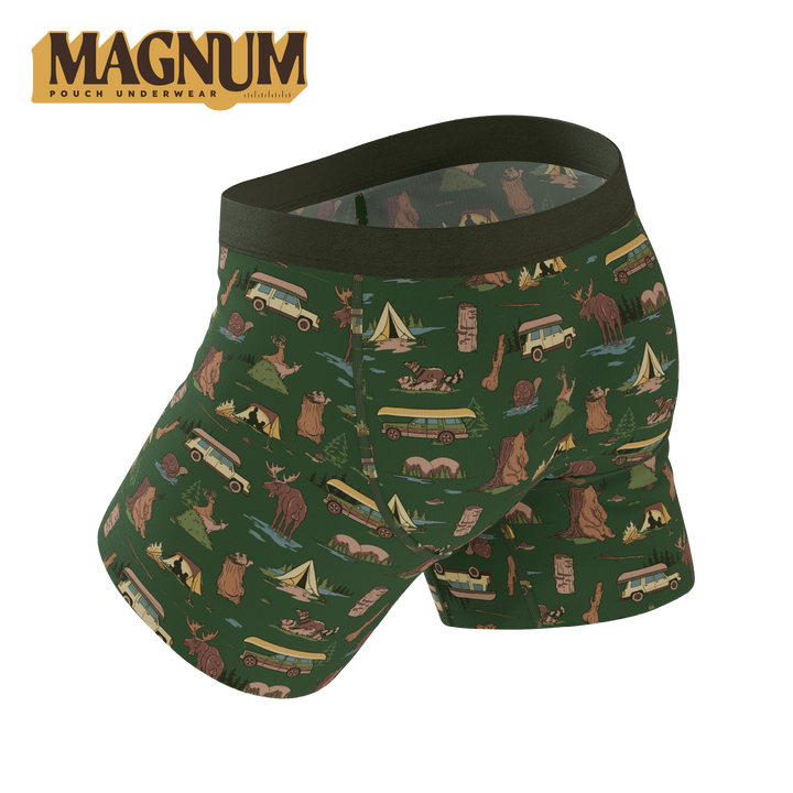 Shinesty The Really Happy Camper camping Ball Hammock Magnum Big Pouch – men's camping big pouch boxer