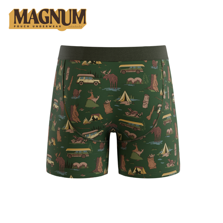 Shinesty The Really Happy Camper camping Ball Hammock Magnum Big Pouch – men's camping big pouch boxer
