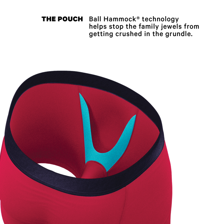 Shinesty "The Red Velvet" Dark Red Ball Hammock® Pouch Underwear