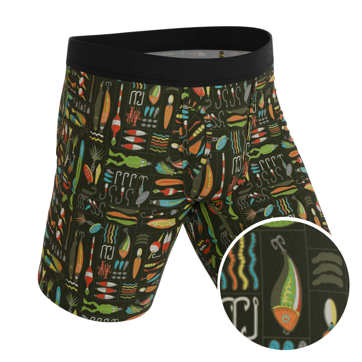 Shinesty "The Reel Nice" Bait Box Long Leg Ball Hammock® Pouch Underwear With Fly