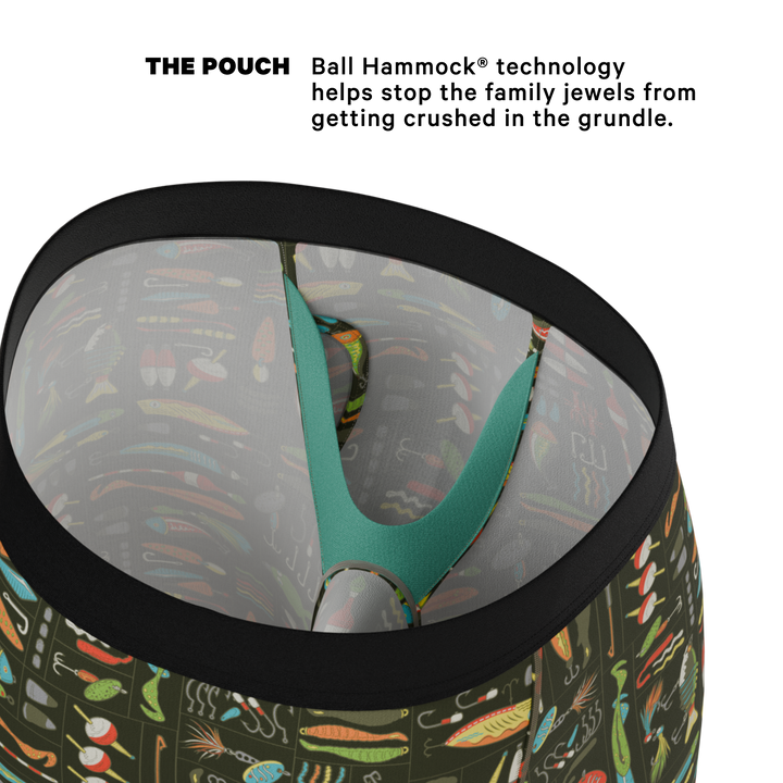 Shinesty "The Reel Nice" Bait Box Long Leg Ball Hammock® Pouch Underwear With Fly
