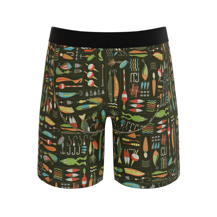 Shinesty "The Reel Nice" Bait Box Long Leg Ball Hammock® Pouch Underwear With Fly