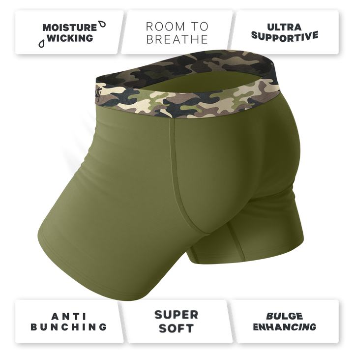 The Reinforcement Tonal Camo Boxer Briefs with Ball Hammock® Pouch