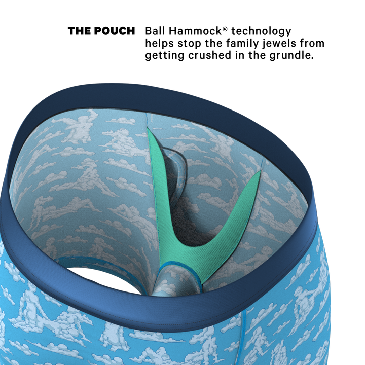 The Reverse Cloud Girl Ball Hammock® Pouch Underwear with Fly | Funny Cloud Boxer Briefs