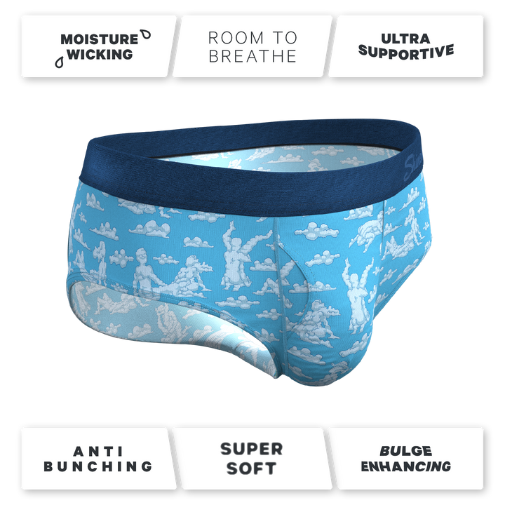 The Reverse Cloud Girl Ball Hammock® Briefs - Shinesty Sky Pouch Underwear