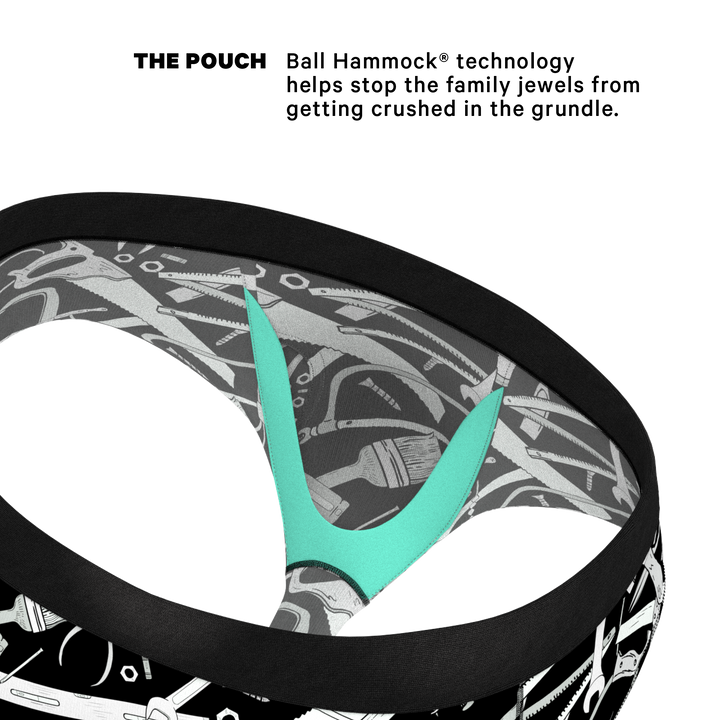 Shinesty "The Righty Tighty" Wrench Ball Hammock® Pouch Underwear Briefs