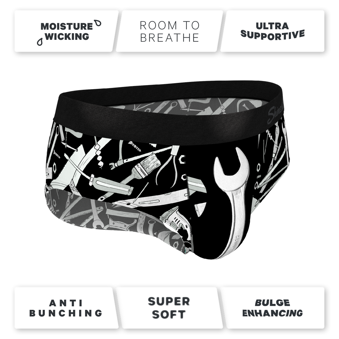 Shinesty "The Righty Tighty" Wrench Ball Hammock® Pouch Underwear Briefs
