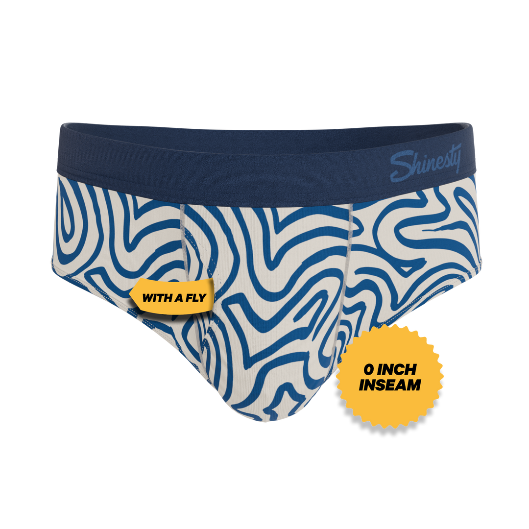 Shinesty "The Rio Grande" Ball Hammock® Pouch Underwear Briefs - Abstract Navy