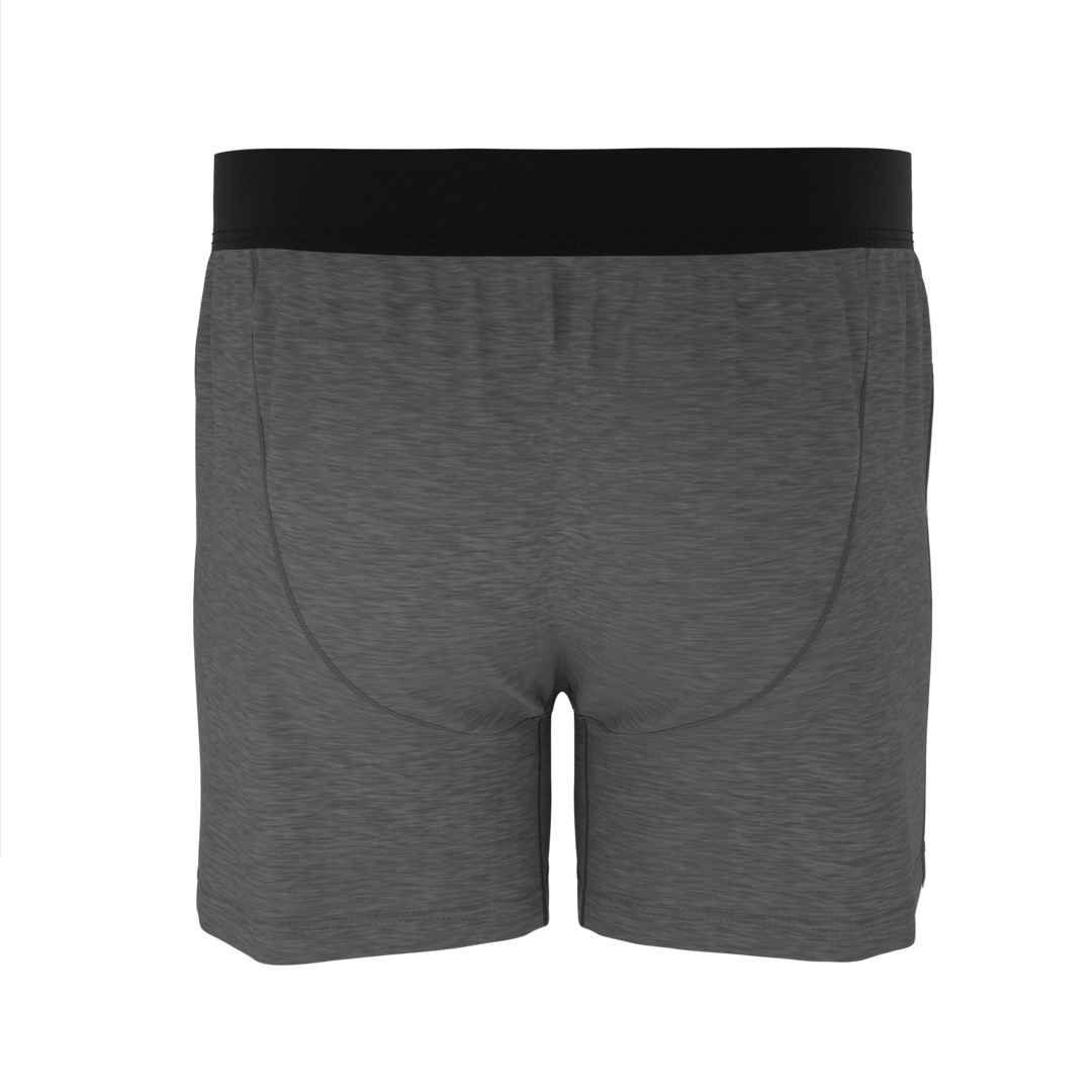 Shinesty "The Rock Solid" Mild Grey Loose-Fit Boxers (Button Fly)