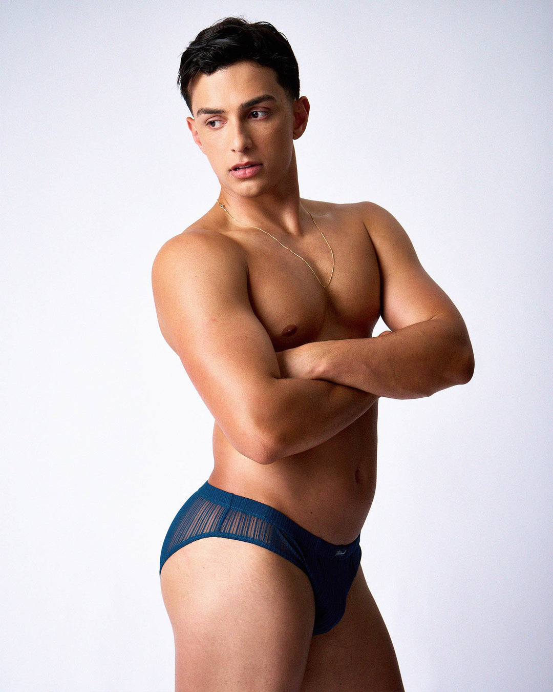 TEAMM8 Romeo Sheer Bikini Brief — Abyss | Men's Sheer Bikini Brief