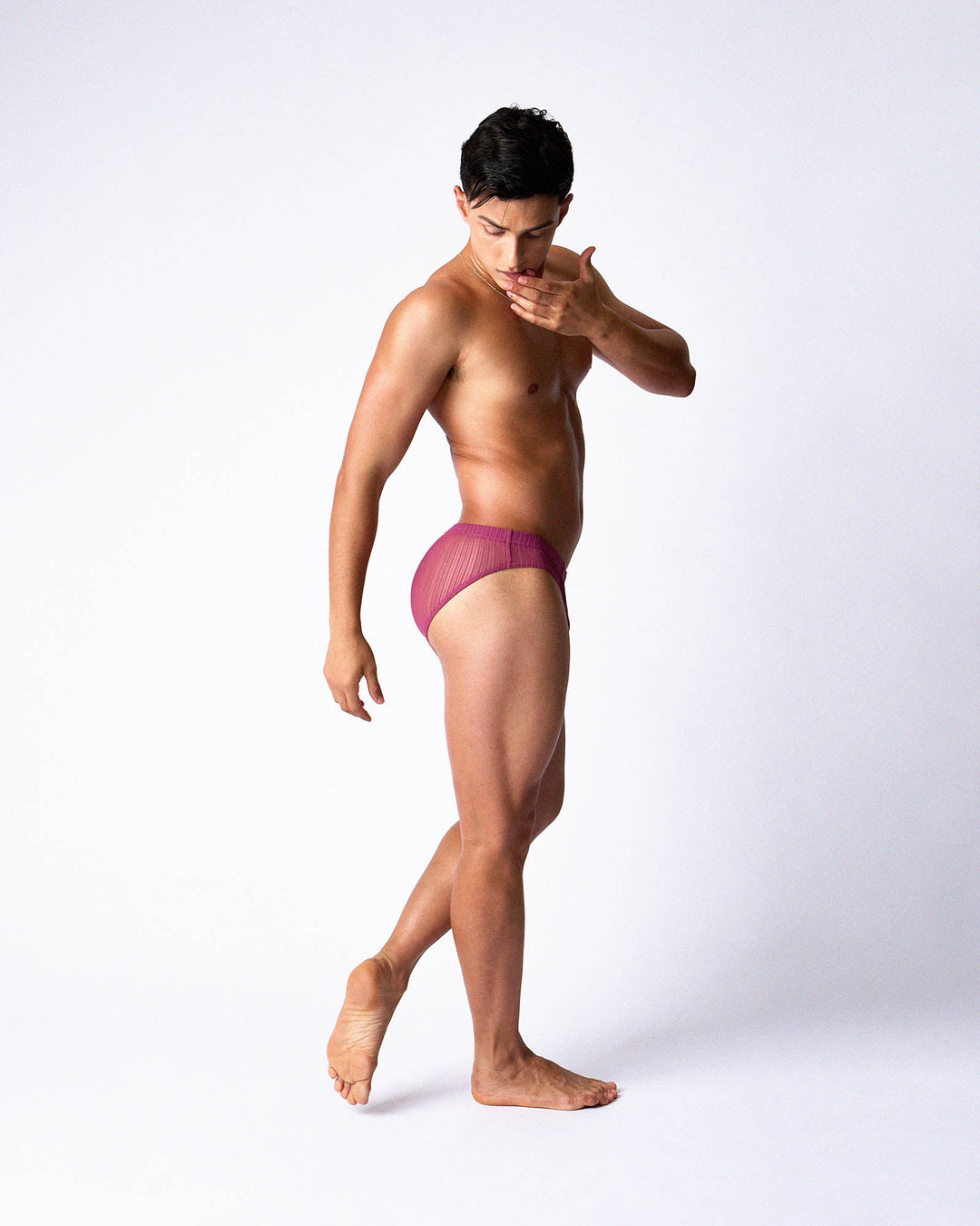 TEAMM8 Romeo Men's Sheer Bikini Brief – Dusk | Soft Low-Rise Underwear