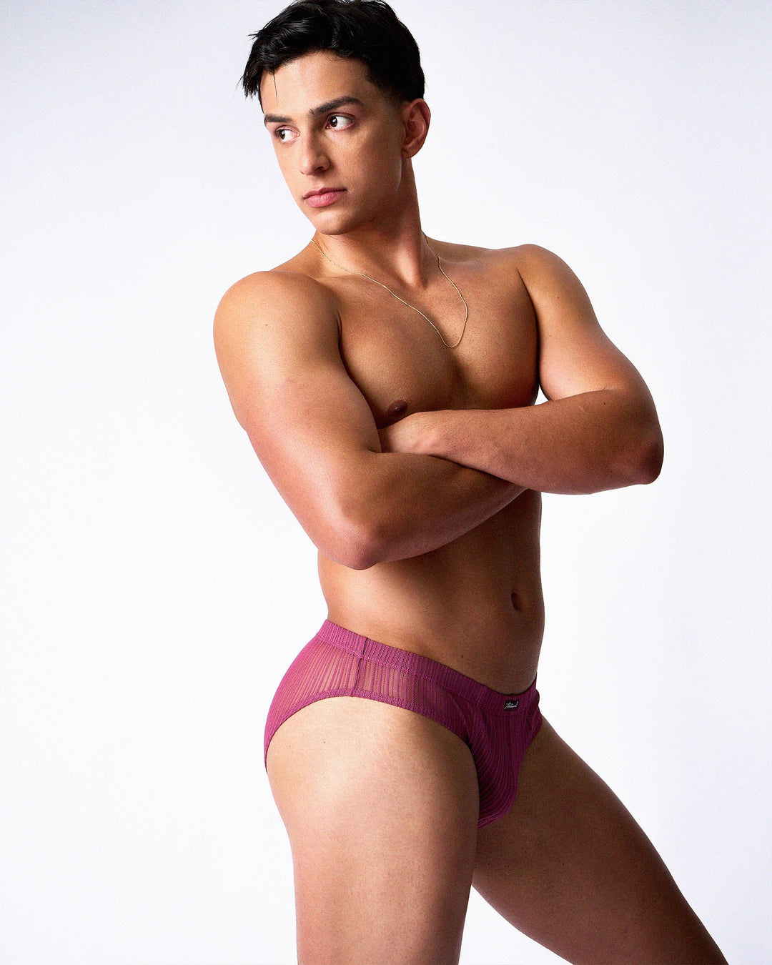 TEAMM8 Romeo Men's Sheer Bikini Brief – Dusk | Soft Low-Rise Underwear