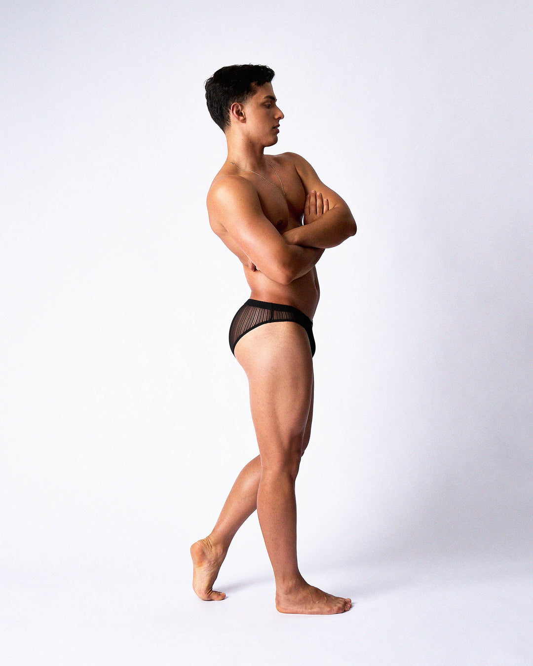 TEAMM8 Romeo Sheer Bikini Brief — Noir | Men's Sheer Bikini Brief
