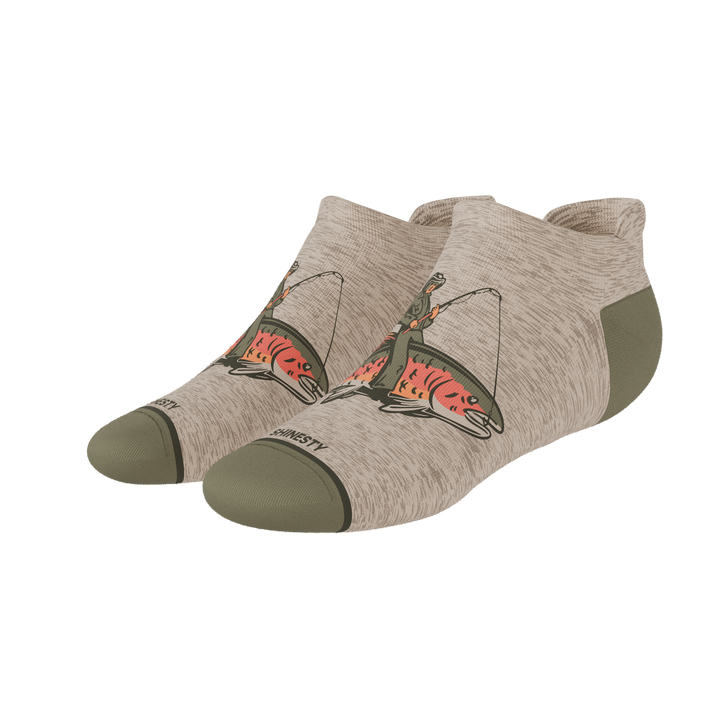 The Rowdy Angler | Fish Cowboy Heel Hammock™ Ankle Socks