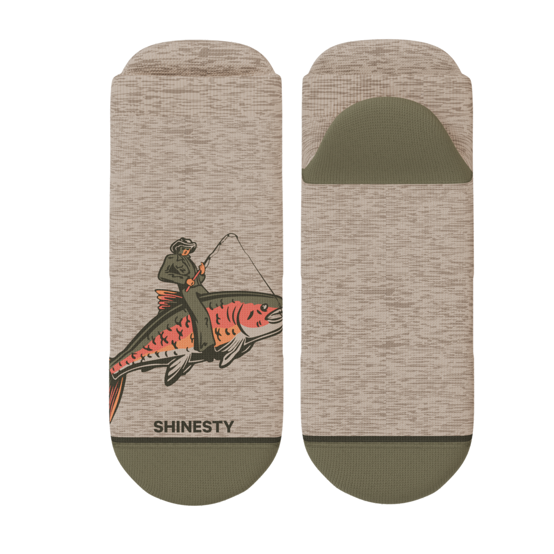 The Rowdy Angler | Fish Cowboy Heel Hammock™ Ankle Socks