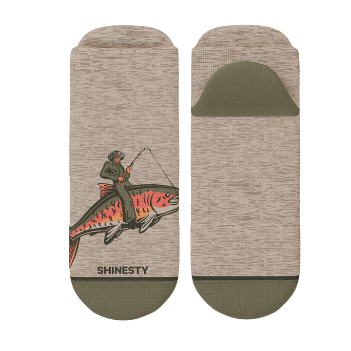 The Rowdy Angler | Fish Cowboy Heel Hammock™ Ankle Socks