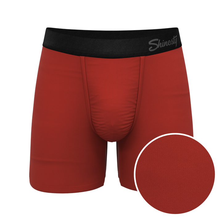 Shinesty "The Rust Fund" Solid Rusty Red Ball Hammock® Pouch Boxer Briefs