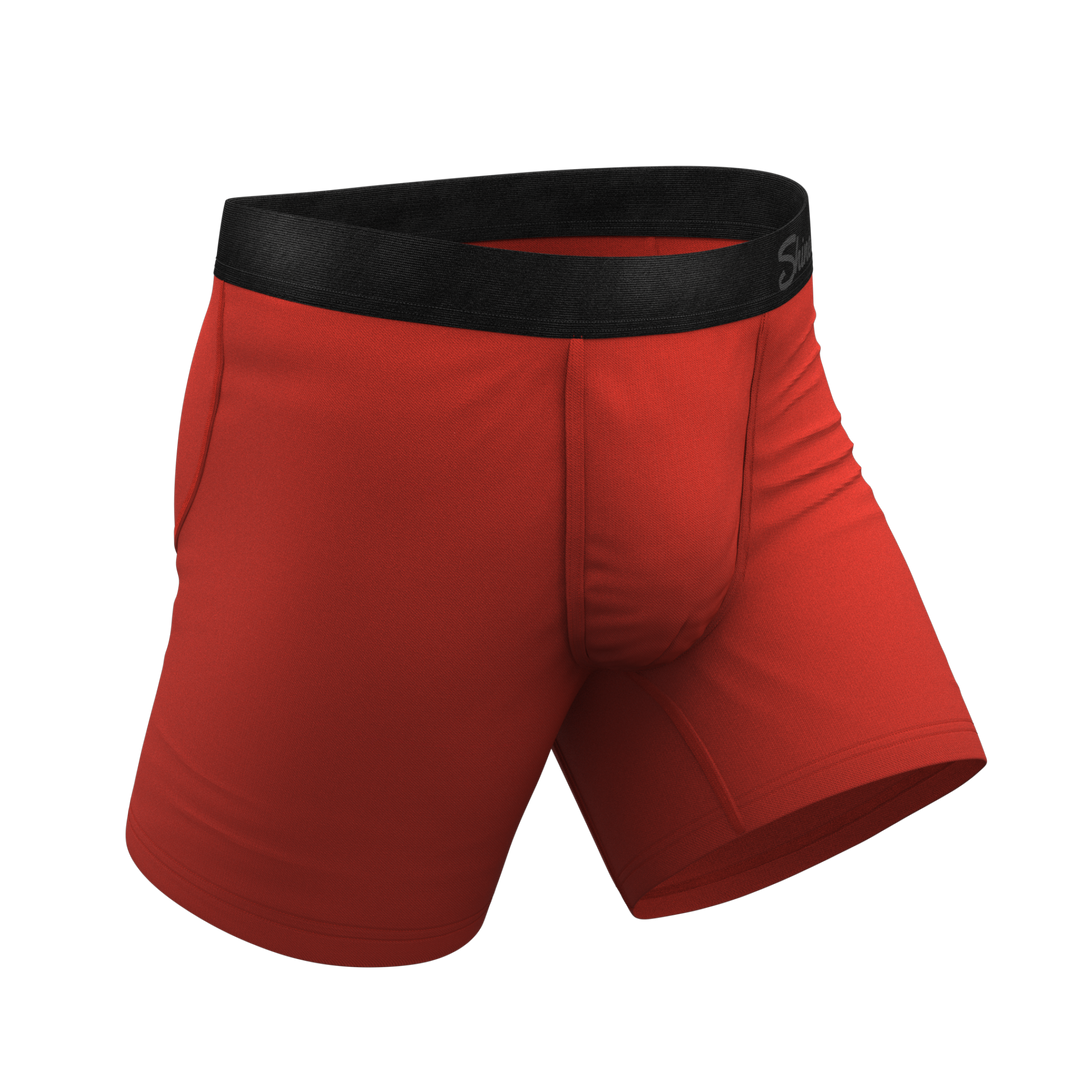 Shinesty "The Rust Fund" Solid Rusty Red Ball Hammock® Pouch Boxer Briefs