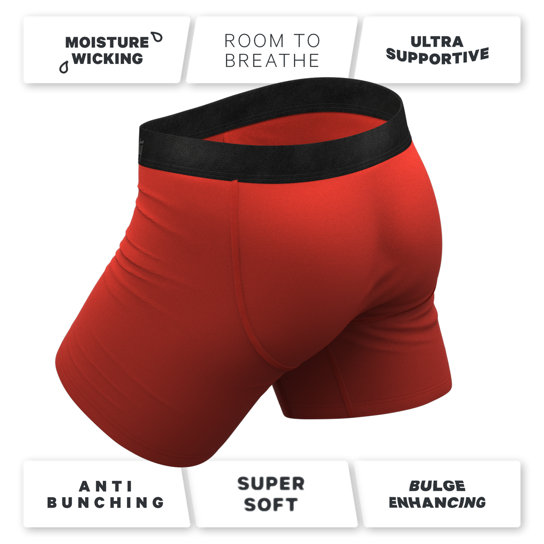 Shinesty "The Rust Fund" Solid Rusty Red Ball Hammock® Pouch Boxer Briefs