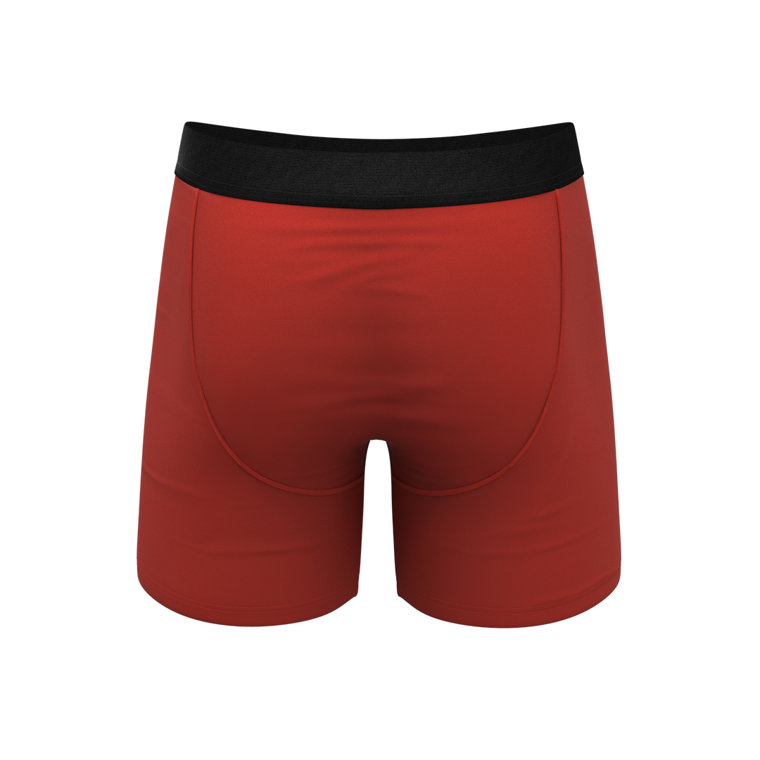 Shinesty "The Rust Fund" Solid Rusty Red Ball Hammock® Pouch Boxer Briefs
