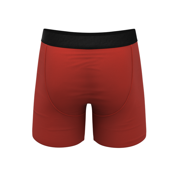 Shinesty "The Rust Fund" Solid Rusty Red Ball Hammock® Pouch Boxer Briefs