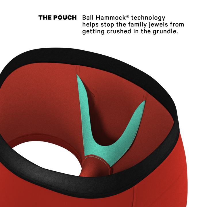 Shinesty "The Rust Fund" Solid Rusty Red Ball Hammock® Pouch Trunks Underwear