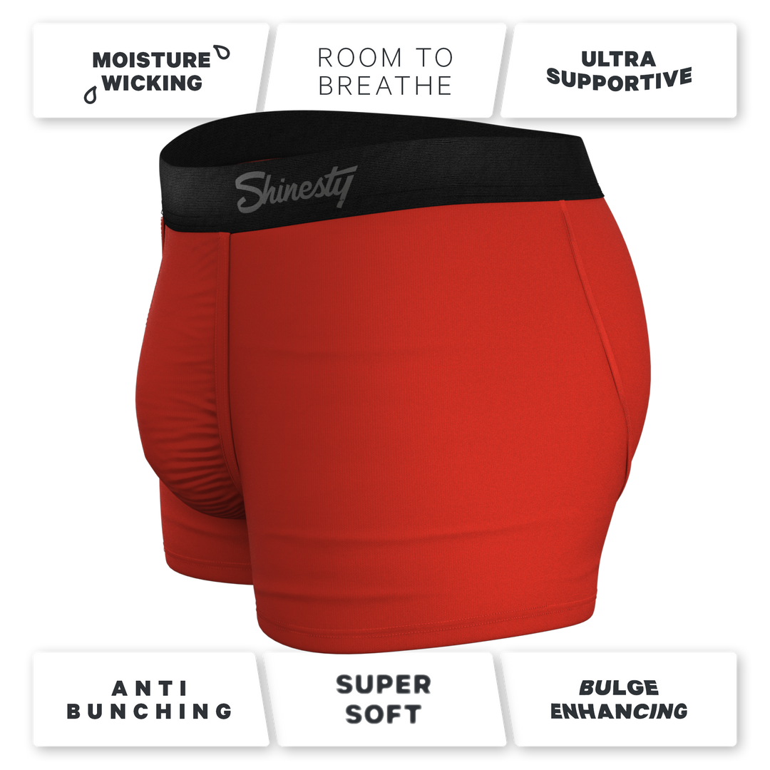 Shinesty "The Rust Fund" Solid Rusty Red Ball Hammock® Pouch Trunks Underwear