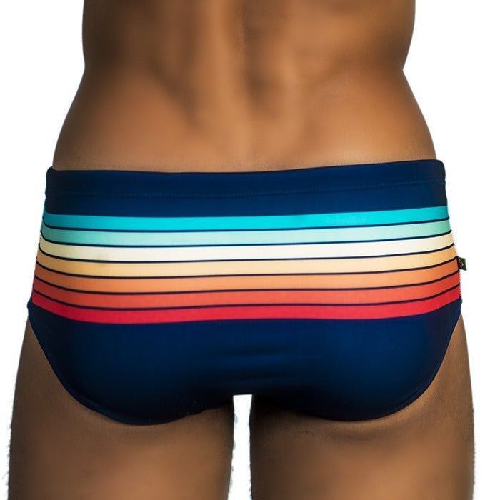 CA-RIO-CA Men's Sunset Sunga Designer Swimwear in 