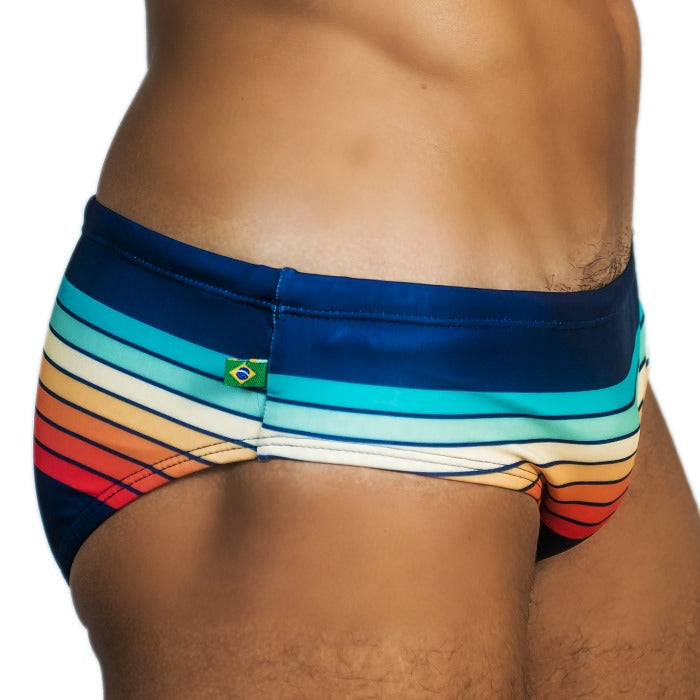CA-RIO-CA Men's Sunset Sunga Designer Swimwear in 