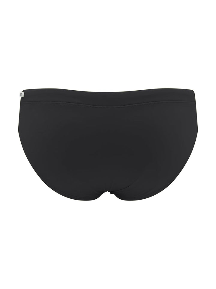 Body Aware Drawstring Swim Brief in black – men's lined swim brief with drawstring waist