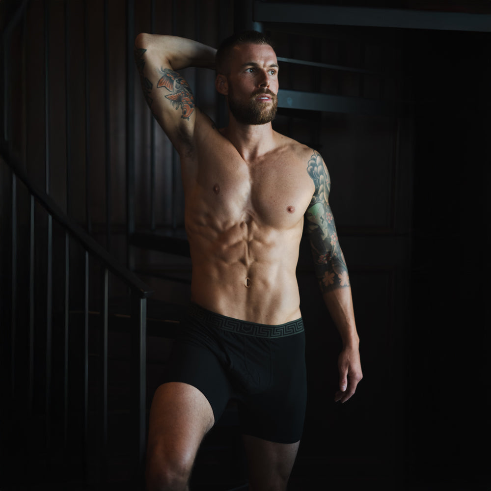 SHEATH 4.0 Bamboo AirFlow Dual Pouch Boxer Brief 5 inch – men's bamboo airflow flagship boxer brief